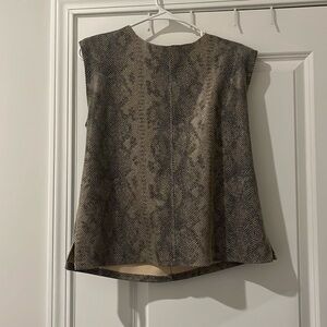 Zara Top Faux Leather